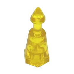 Yellow Translucent Plastic Mini Posts - 1" Tall